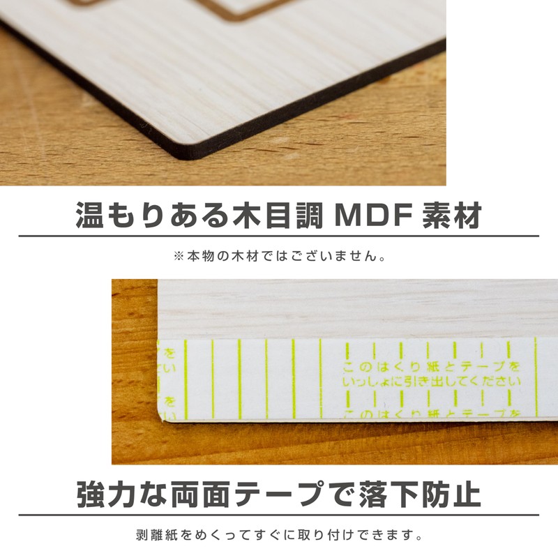 Two-face Staff Only Staff Room Sign Plate Domestic MDF Door