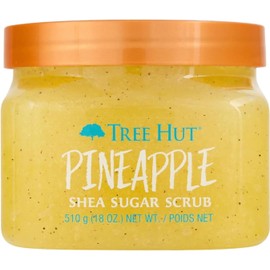 TREE HUT, Pineapple Shea Sugar Scrub, Exfoliante Corporal de Piña, Azúcar y Karité, Piel Radiante y Suave, 510 G
