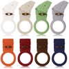 Hoolerry 8 Pcs Hanging Kitchen Towels Ring Crochet Hanging Dish