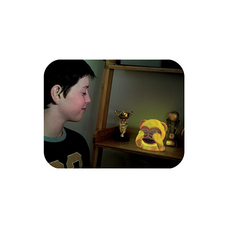 Spearmark Emoticon Mr. Chimp Illumi-Mate Colour Changing Light, Brown Yellow
