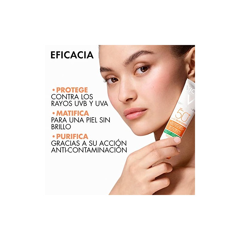 Vichy Protector Solar Anti Brillo Capital Soleil Matificante 3en1 Fps