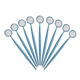 100pcs Disposable Dental Exam Mouth Mirrors Oral Dental Mirror Plastic Dental Instrument - Vivid OnceMirror