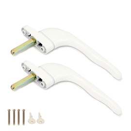 XZLUPUP 2 Pcs White UPVC Window Handles 43mm Spindle