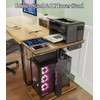 Computer Tower Stand with Charging Station & USB Ports -