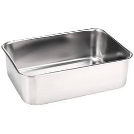 SK11 SPT-D26 Deep Stainless Steel Parts Tray, External Dimensions 10.5 x 7.3 x 3.2 inches (267 x 186 x 81 mm), Approx. 1.2 gal (3.2 L)