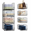 Jakyitvi Stackable Closet Organizers and Storage Bins 4 Pack, Sturdy