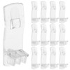 Homoyoyo 25pcs Cabinet Shelf Clips:Self Locking Shelf Support Pegs, Plastic