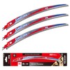 15-Inch Pruning Reciprocating Saw Blades, 6 TPI, Japanese Teeth, 3-Pack