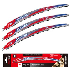 15-Inch Pruning Reciprocating Saw Blades, 6 TPI, Japanese Teeth, 3-Pack
