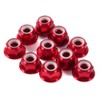 10 Pcs M5 Nut CNC Aluminum Flange Nylon Self Locking