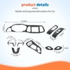 JeCar 13pcs Carbon Fiber Interior Trim Kit Overlay for 2015+