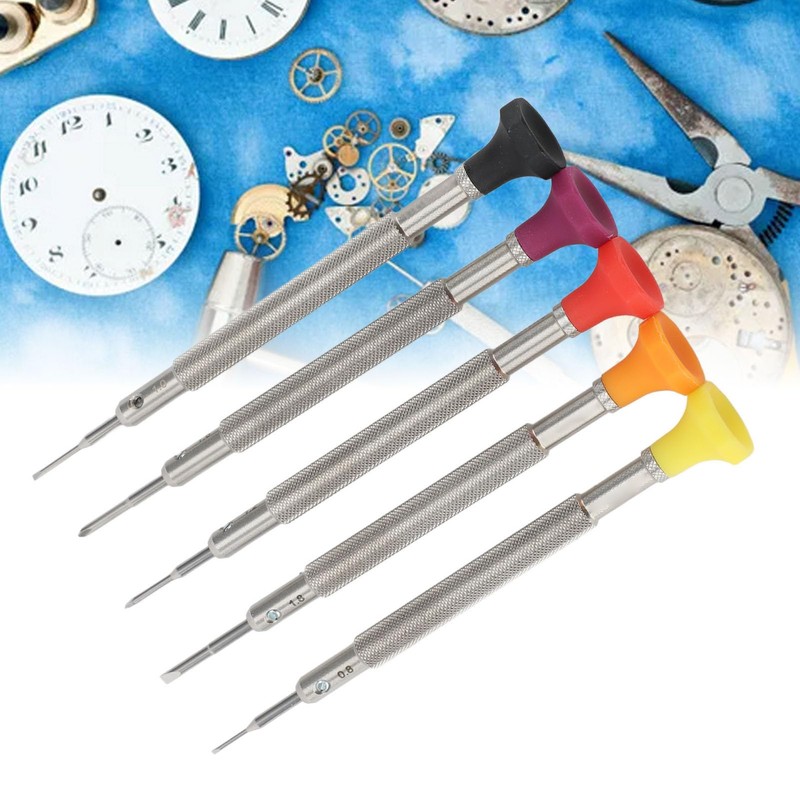 Accuracy Screwdriver Set, 5 Extra Replace Blades Miniature Screwdriver Set