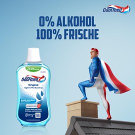 Odol-med 3 Odol-med3 Mundspülung Original, alkoholfreie Mundspülung, 500ml