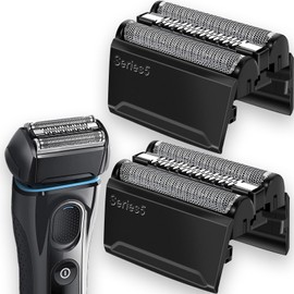 52B Series 5 Replacement Head for Braun Electric Shaver, Ruixin S5 Wet and Dry Replacement Head, Foil and Cutter Compatible with Braun Series 5 Replacement Head 5190cc, 5030s, 5040, 5140s, 5090,2Count
