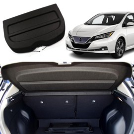Liizoo Cargo Cover for Nissan Leaf 2018 2019 2020 2021 2022 2023 2024 2025 Trunk Cover Rear Trunk Security Cover Shielding Shade Car Accessory, Black
