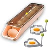 QeeHeng Egg Holder for Refrigerator with 4 Pack Stainless Steel
