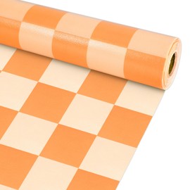 Hippie Orange Bulletin Board Roll Reusable Waterproof Erasable Bulletin Board Wrinkle Resistant Poster Non-Woven Fabric Bulletin Board Roll for Classroom Decor Wrap Crafts DIY Crafts 15.55" x40ft