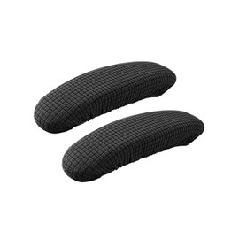 Armrest Covers for Office Chairs, Office Chair Armrest Covers, Elastic, Washable, Waterproof Armrest Protectors, Armrest Protective Covers for Home and Office, Gaming Chairs (Black)
