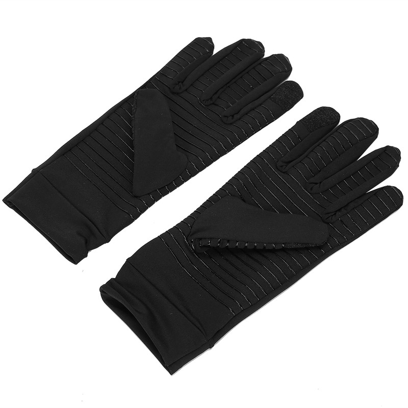 1 Pair of Copper Compression Arthritis Gloves Touches Screen Full