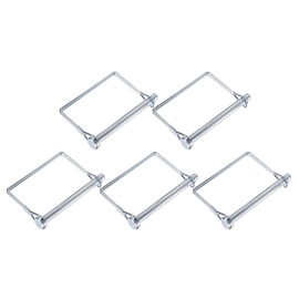 METALLIXITY Square Safety Coupler Pin 5pcs (5/16"x3.35"/ 8x85mm), Carbon Steel Shaft Locking Pin - for House Construction, Tractors, Trailers, Trucks, Mowers
