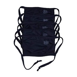 NATIONAL SAFETY APPAREL MASK2A-FK-5PK FR Control 2.0 Double Layer Face Mask with Adjustable Ear Loops, Flame Resistant, One Size, Navy, Made in The USA, 5 Pack