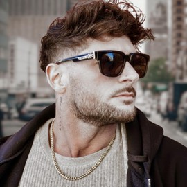 To My Man Steel Cuban Necklace, Meaningful Gift Him - Romantic Long Distance, Sentimental Gift I Love My Boyfriend, Classic Crown Stainless