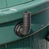 Water butt/rain barrel/water storage tank overflow hosetail elbow with nut