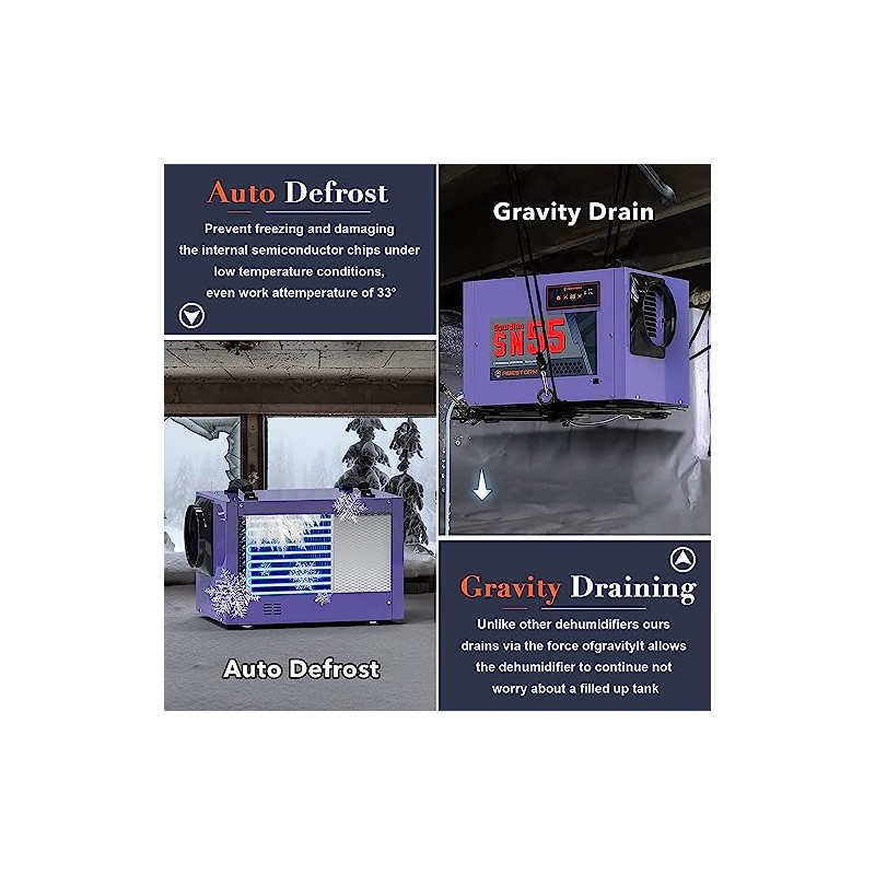 Abestorm Hanging Kits for Crawl Space & Basement Dehumidifiers, Easy