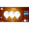 GE Relax LED Light Bulbs, 60 Watt, Soft White, G25