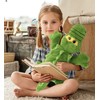 DolliBu Plush Alligator Stuffed Animal - Soft Huggable Large Green