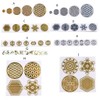 GUMEI 7 Chakra Copper Energy Tower Orgonite Stickers DIY Pyramid