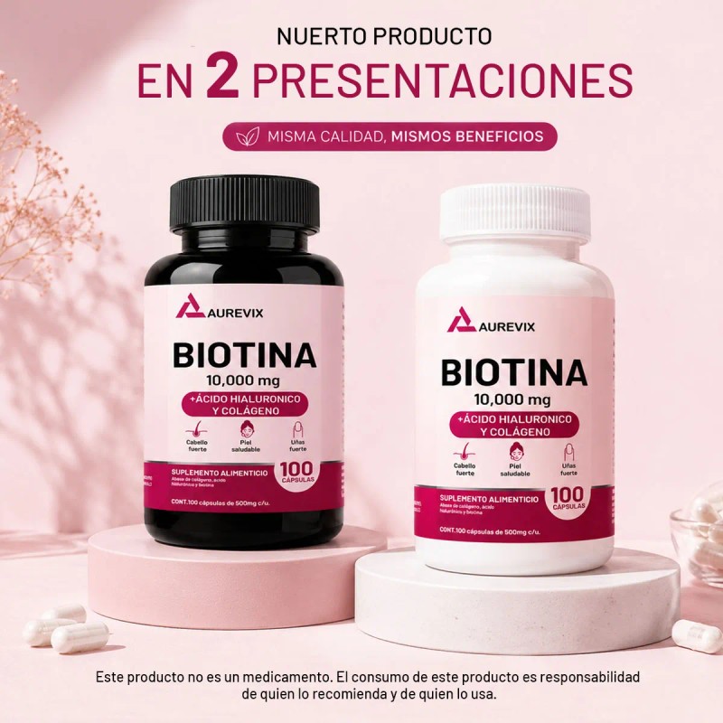 Vitaminas Crecimiento Cabello Aurevix