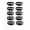10 Pcs Wig Fixing Pin Clip Stopper Clasp (Black)