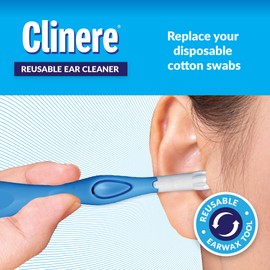 Clinere® Reusable Ear Cleaner Kit - Earwax Remover Tool for Gentle Ear Canal Cleaning & Itch Relief - Safe Home Ear Wax Removal - Reusable & Effective Ear Care Solution