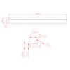 Tenedos 12 inch Stainless Steel Brushed Metal Bullnose Border Edge