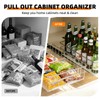 YUBAMIN Pull Out Cabinet Organizer, 1 Pack Stainless Steel Pull