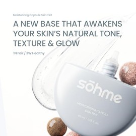 sohme Moisturizing Capsule Skin Tint I NAD+, NMN, and Hyaluronic Acid - Hydrating BB Cream for Natural Glow and Skin Recovery (3W Healthy)