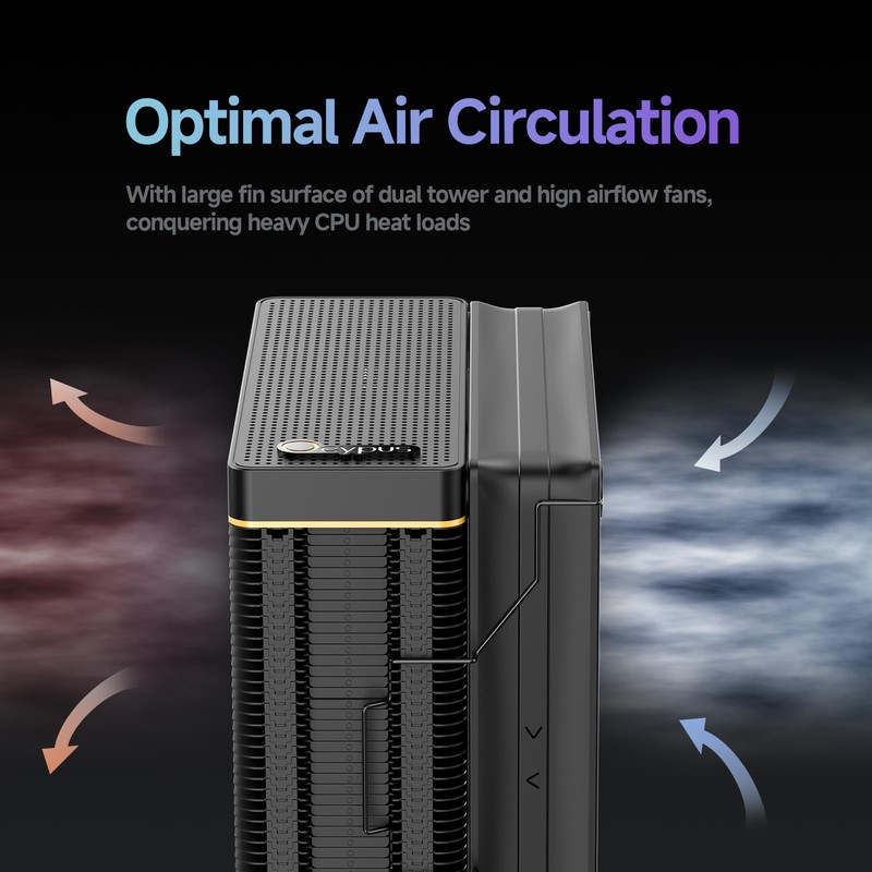 Iota A40 CPU Air Cooler Single Tower CPU Cooler with