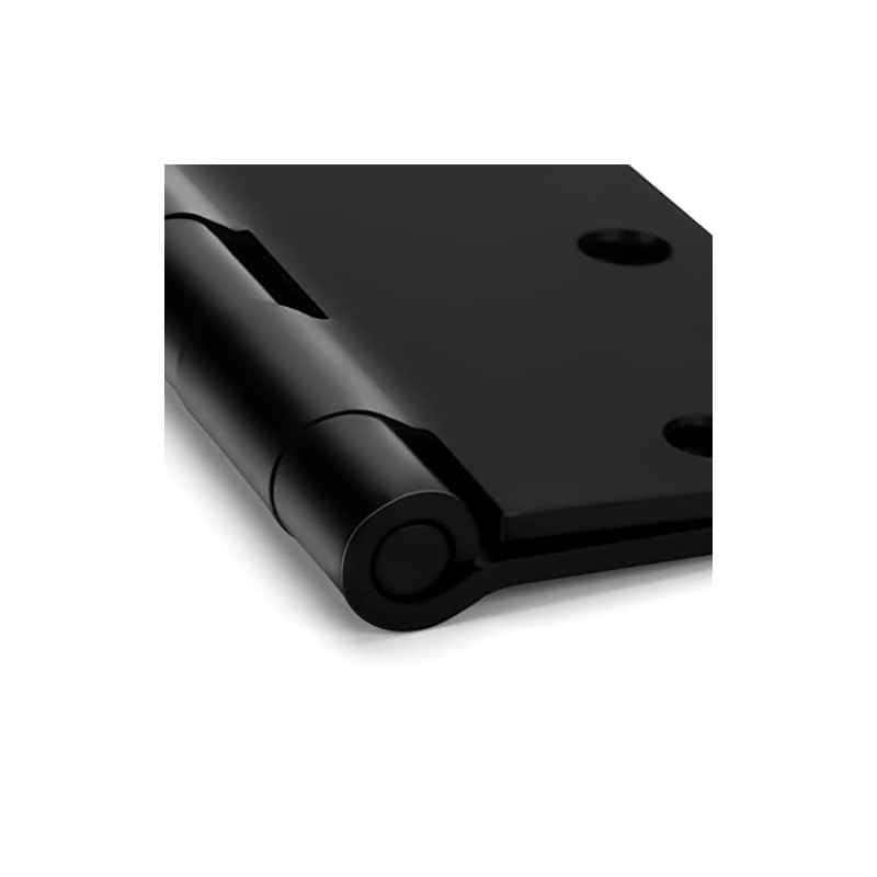 Haidms 48 Pack Matte Black Door Hinges No Squeak 3.5