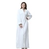 BIFINI Unisex Luxury Sherpa Bathrobe Full Length Zip Up Housecoat