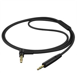 GEEKRIA Audio Cable with Mic Compatible with JBL Live 650BTNC 500BT Tune 770NC 760NC Headphones Cable, 2.5mm to 3.5mm Replacement Stereo Cord with Inline Microphone and Volume Control (4 ft/1.2 m)