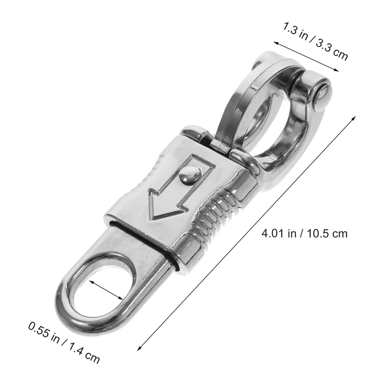SOLUSTRE Pack of 4 Rider Panic Hooks Get-Back Panic Snap