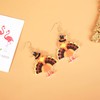 Thanksgiving Turkey Earrings for Women Fall Maple Leaf Chicken Earrings