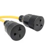 Parkworld 60509 NEMA 6-20 Splitter, 6-20P to (2) 6-20R (T-Blade