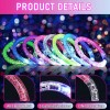 JEFHOMKIT 30 Pack Glow Sticks Bracelets,6 Color LED Bracelets,Ligh