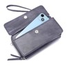 Lanyani RFID Crossbody Wallet Wristlet Purse with Phone Pocket For