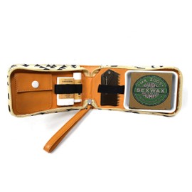 Surf Kit - A Great Surfer Gift & Surf Accessory that Holds your Surf Wax, Organic Sunscreen Face Stick, All Natural Lip Balm, Wax Scraper, and More! All in a Stylish Aztec Design Surf Wax Holder!