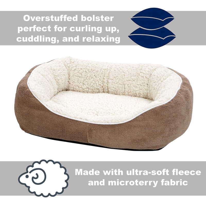 Midwest Homes for Pets Cuddle Bed, Taupe, Small