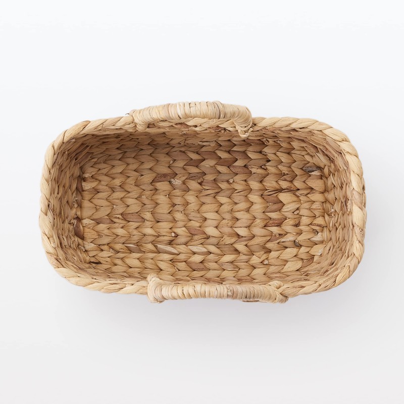 Mujin Ryohin Handled Oval Basket Small 37 x 18.5 x