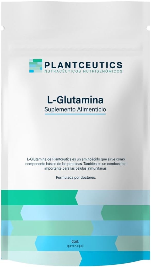 L-Glutamina  Fórmula para mantener una masa muscular saludable  Sin gluten, sin OMG, vegetariano  200 gramos
